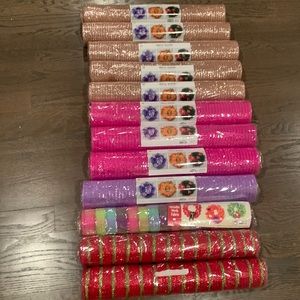 *12 brand new deco mesh ribbon!!!